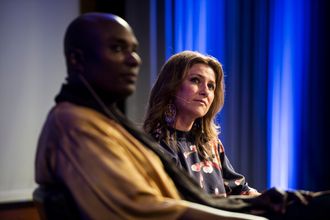 Prinsesse Märtha Louise og sjaman Durek holder foredrag på Clarion hotell i Stavanger.