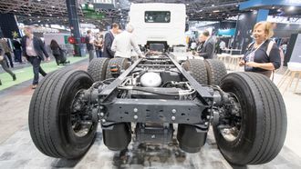 Renault D Wide Z.E er bygget på samme chassis som dieselutgaven.