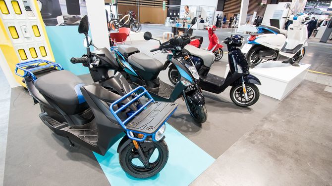 Kymcos scootere ser ganske vanlige ut ellers.