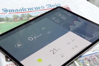 iPad Pro med Netatmo-appen oppe på skjermen.