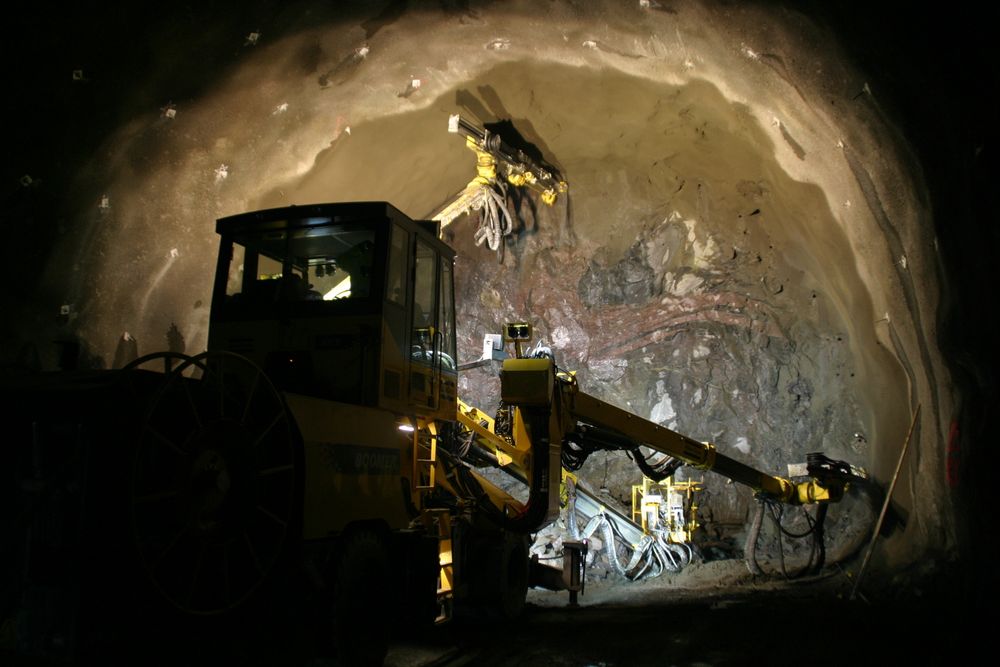 Illustrasjonsfoto: Bilde fra tunneldriving på E6 Fellesprosjektet ved Mjøsa i 2012.