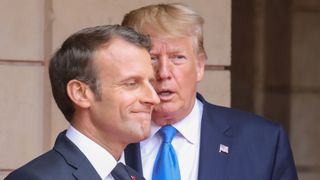 Emmanuel Macron og Donald Trump. Foto. 