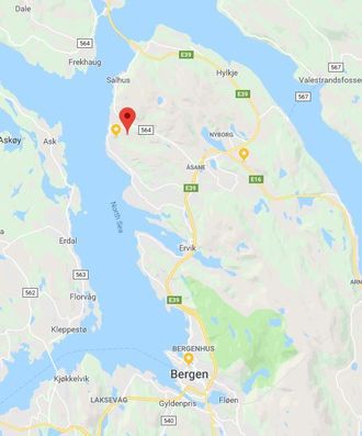Toppe ligger nord i Bergen.