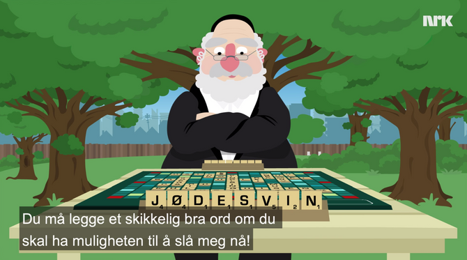Skjermdump fra NRK Satiriks.