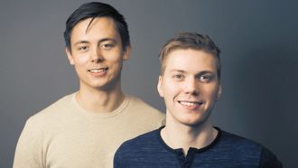 Keenious lager smarte tekstsøk med egenutviklet algoritme. Fra v. Anders Rapp og Frode Opdahl.