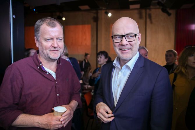 Charlo Halvorsen og Thor Gjermund Eriksen på NRKs høstslipp tidligere i år.