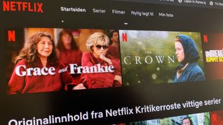 Bilde av en skjerm med Netflix på