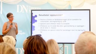 Ingunn Størksen, prosjektleder i Agder-prosjektet, viste til forskningen for å understøtte betydningen av kvalitet i barnehagen.
