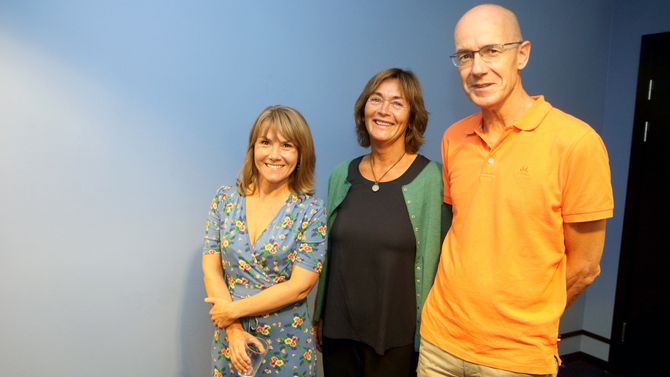 Fra venstre Elise Øksendal, Anne Helgeland og Kristian Emil Kristoffersen snakket alle tre om utenforskap i barnehagen under Arendalsuka.