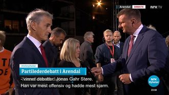Tone Sofie Aglen skryter av Jonas Gahr Støres sjarm.