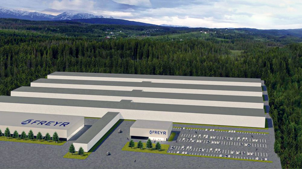 Slik forestiller Freyr seg at batterifabrikken i Mo i Rana vil se ut.