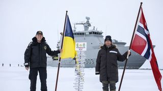 KV Svalbard er norgeshistoriens første skip på Nordpolen