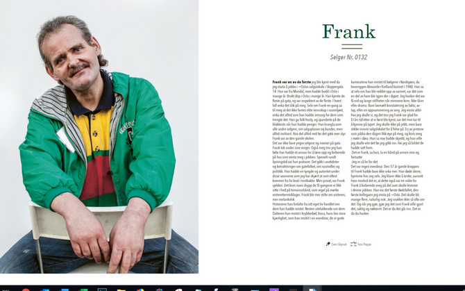 AVDØD: Frank. Selger Nr. 0132. Faksimile av =Oslo for septembers spesialutgave, gjengitt etter avtale.