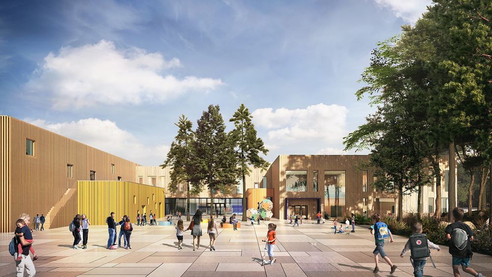 Flesberg skole står ferdig med skolebygg og svømmehall. Nå skal kommuneplanen sikre best mulig bruk av området rundt.