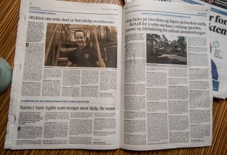 Torsdagens utgave av Agderposten med leserinnlegg.