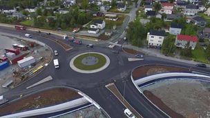 Her har E8 i Tromsø vokst 450 meter nordover