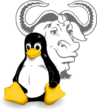 GNU- og Linux-maskotene.