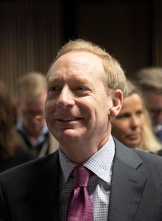 Microsofts president Brad Smith, da han besøkte Norge i 2019 for å åpne selskapets datasentre.