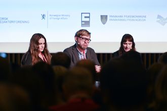 Lina Makboul, Fredrik Virtanen og Anki Gerhardsen.