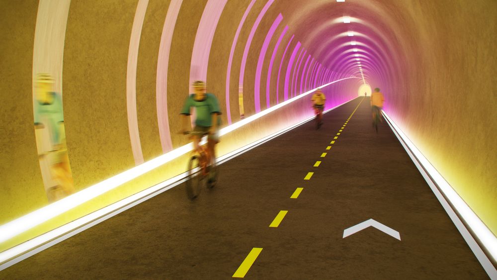 Sykkelstamvei-tunnelen skal brukes av biler mens den paralleltgående Auglendstunnelen oppgraderes.
