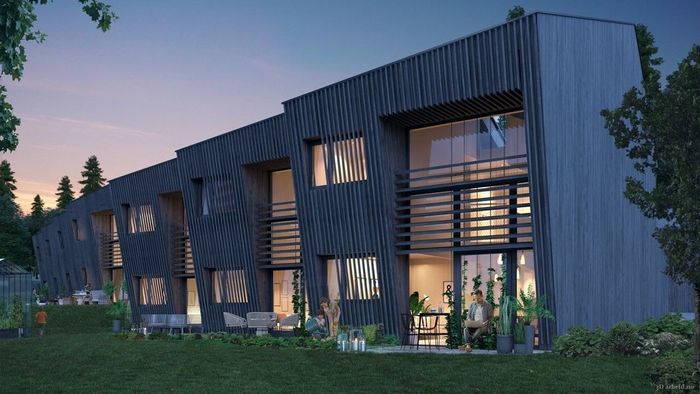 Rekkehus energi bergvarme solceller Åros Snøhetta ZEB