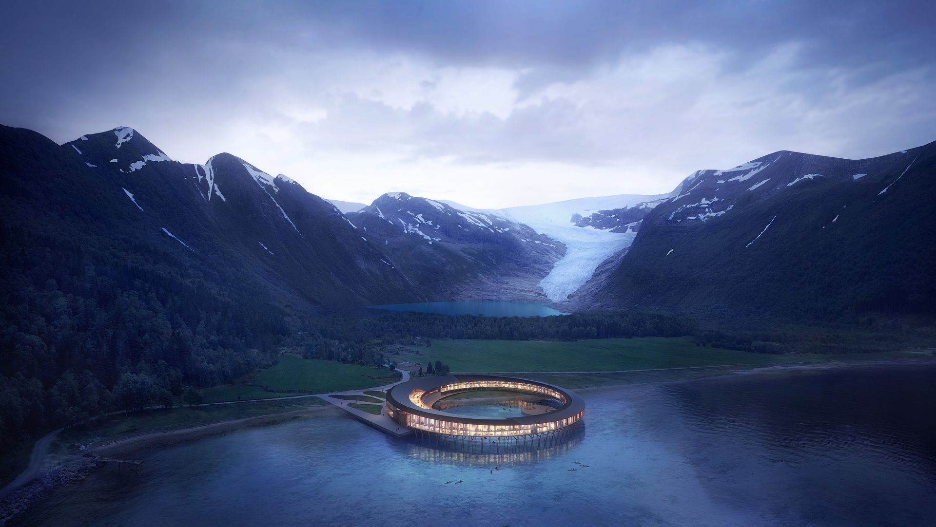 Et av prosjektene til Miris er et spektakulært hotell ved Svartisen i Nordland.