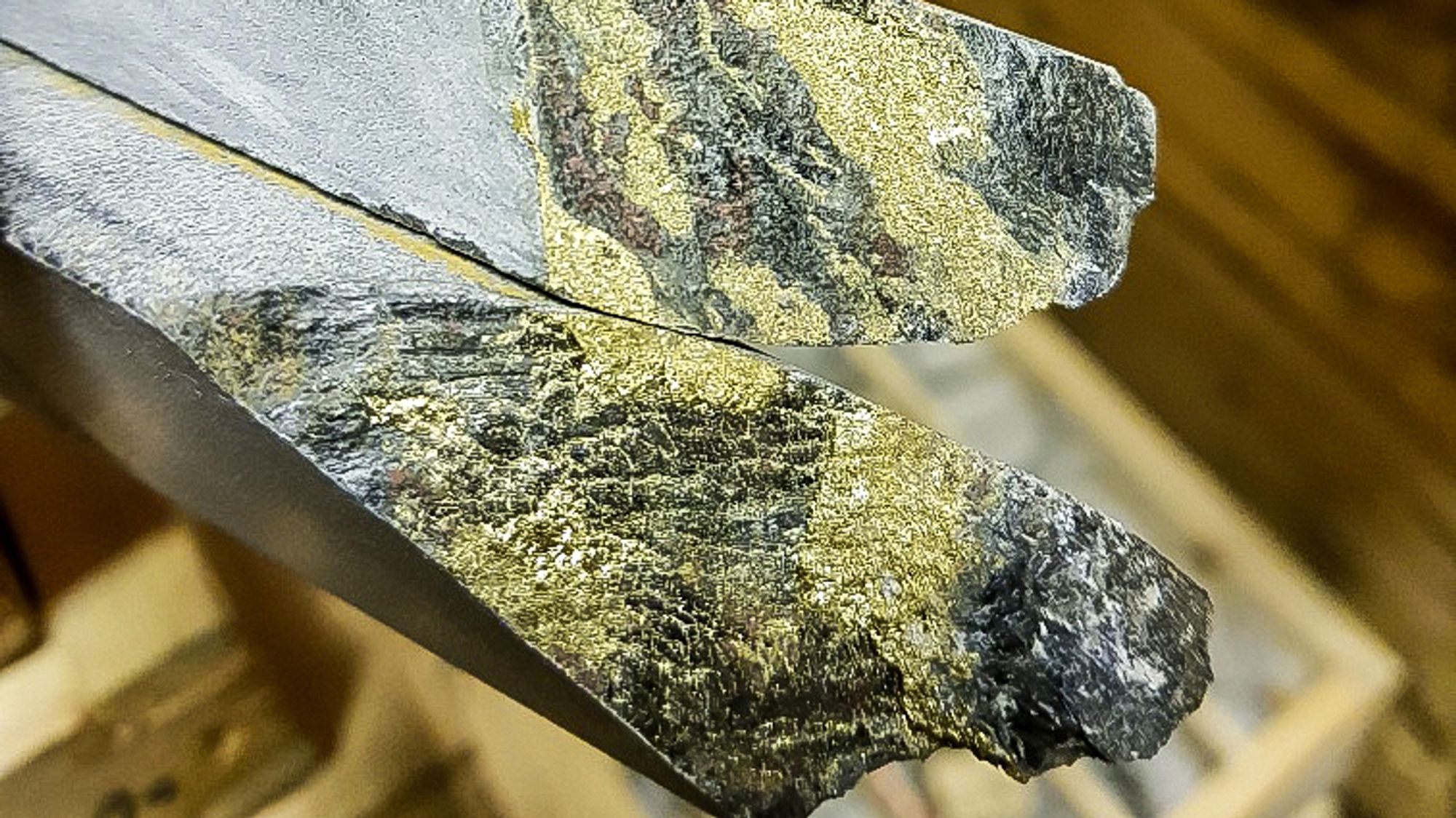 Overraskelse: Den utvidede malmressursen i Nussir som nærmest ble funnet ved en tilfeldighet har vist seg å være av uvanlig høy verdi med 10 prosent kobber i tillegg til palladium og platina.