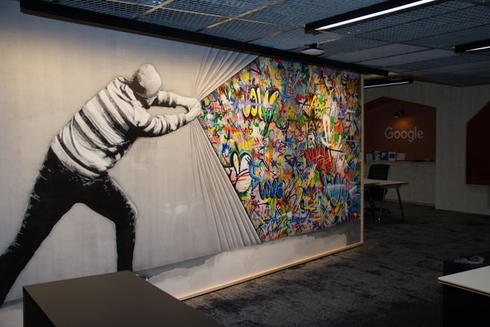 Interiørdetalj fra lokalene til Google Norge på Aker Brygge.