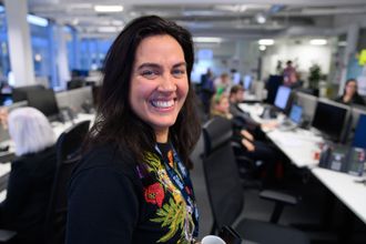 Sjefredaktør Frøy Gudbrandsen i Bergens Tidende. Her frå første dag i sin nye jobb, desember 2019.