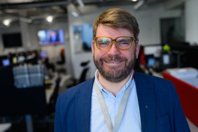 Sjefredaktør Sigvald Sveinbjørnsson i Bergensavisen.