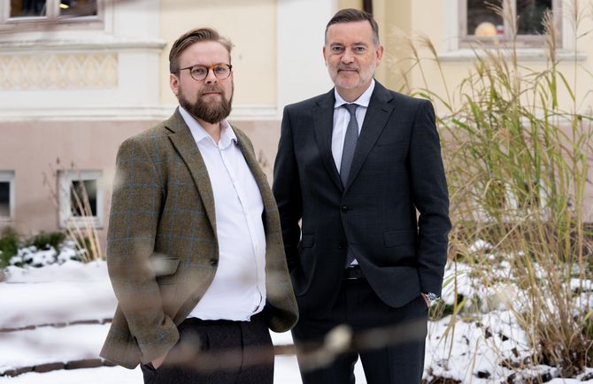 Runar Kjellstad Nygård og Jan-Erik Larsen.