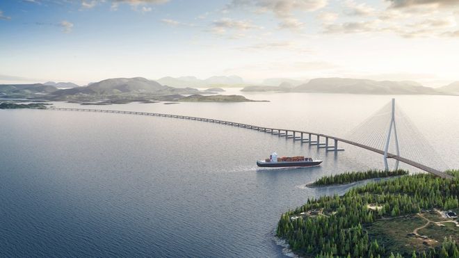 Prislappen for ferjefri E39 fra Kristiansand til Trondheim lå per august i fjor på 382 milliarder kroner.