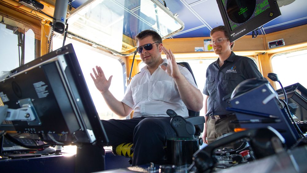 Wärtsilä er en av klyngemedlemmene i NCE Maritime Cleantech og som bruker Norge som laboratorium. Her fra test av autodokking med Folgefonn.
