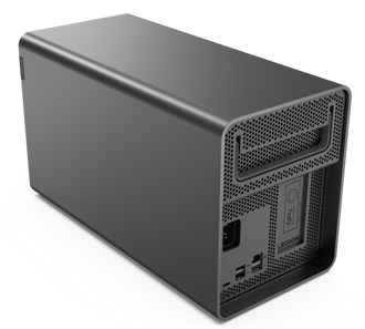 Lenovo Legion Booststation er en eGPU – kabinett for eksternt grafikkort, som kobles til via Thunderbolt 3.
