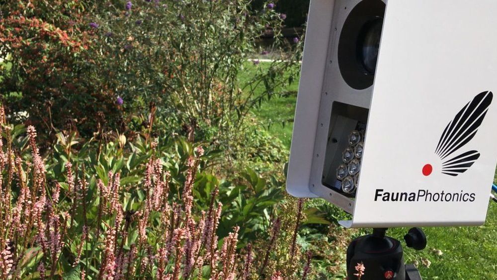 I bedriften FaunaPhotonics har fysikere og agronomer gått sammen om å skape en løsning hvor to typer infrarødt lys blir sendt ut foran en sensor på åkrene.