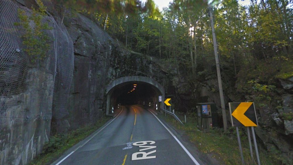 Fånefjelltunnelen ligger på riksvei 9 ved Byglandsfjorden.