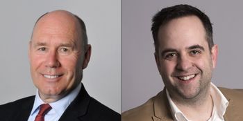 Tor W. Andreassen (t.v.) og Bram Timmermans. Begge er tilknyttet The Hub @ NHH