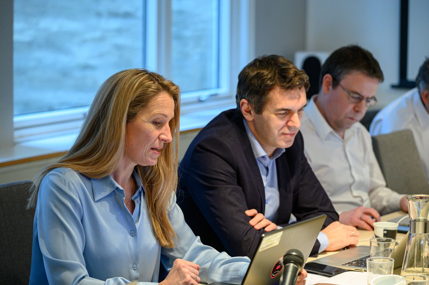 Liv Ekeberg, Sylo Taraku and Frode Hansen at the PFU meeting on 29 January.