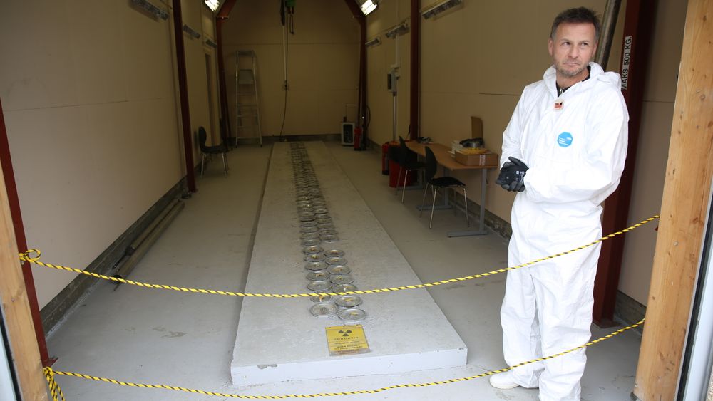I dette lageret på Kjeller utenfor Oslo har IFE lagret mye av det vanskelige atombrenselet. Noe av brenselet har kommet i kontakt med vann og korrodert.