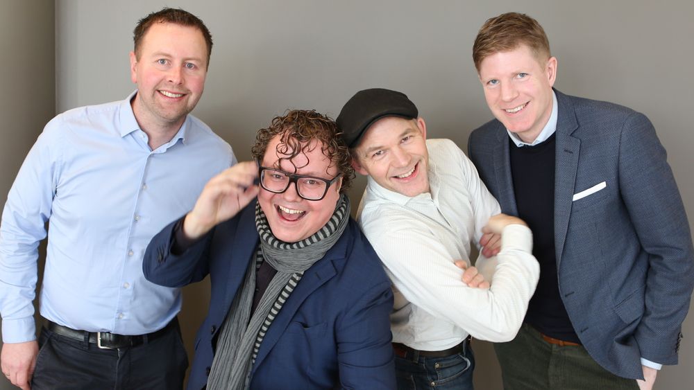Smarte gutter (fra venstre): Per Magnus Haugen Presthammer, Magnus Brøyn, Erik Alfred Tesaker og Bernt Nordby Skøien.