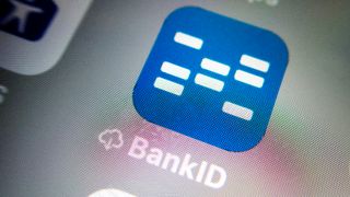 BankID-appen på skjerm. Foto.