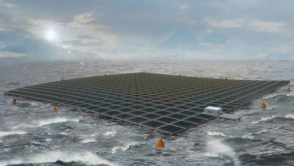 Equnior samarbeider nå med Moss Maritime om å teste ut solcellepanel offshore.
