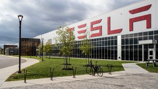 Bildet viser Tesla Gigafactory 2 i USA.