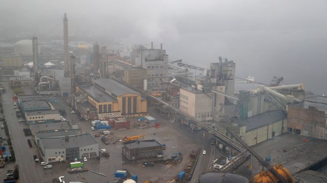 Store industriområder måtte stenges ned etter varmgang