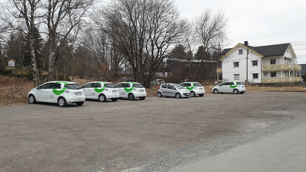 På Korsvoll er det flere som benytter seg av delebilene denne uken.