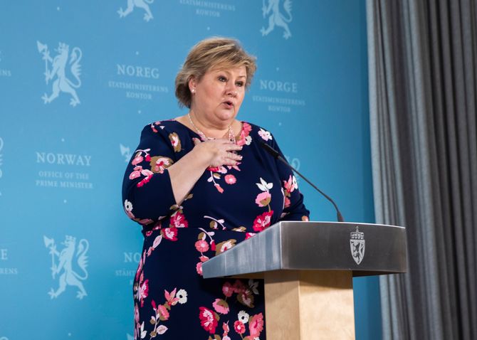 Statsminister Erna Solberg.