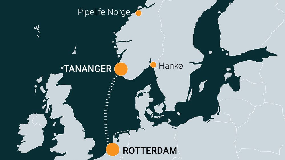 Et skip med plastpellets skulle gå fra Nederland til Tananger utenfor Stavanger. På veien kom skipet ut for uvær, en kontainer ble ødelagt, og store mengder pellets lakk ut i havet - og ble ført med havstrømmene inn i Oslofjorden. Illustrasjon: Kjersti Magnussen, TU Media