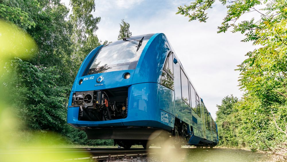 Hydrogentogene til Alstom har en rekkevidde på 800 kilometer.