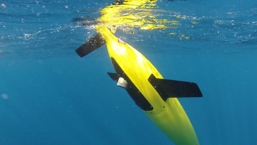 Flere selskaper produserer glidere som beveger seg opp og ned i sjøen. Her illustrert med Kongsbergs Seaglider.