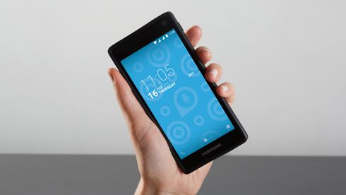 Smartmobilen Fairphone 2, som ble lansert i 2015.